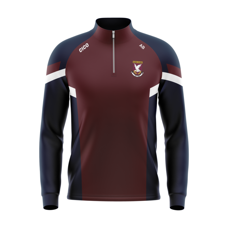 Mullinalaghta St Columba's GAA maroon and navy half zip