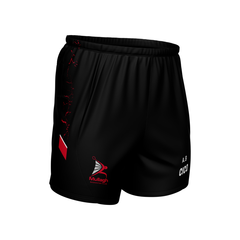 Mullagh Badminton Black Leisure Shorts