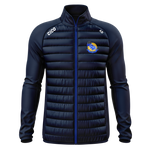 Aughawillan GAA kid's navy hybrid jacket with club crest - front