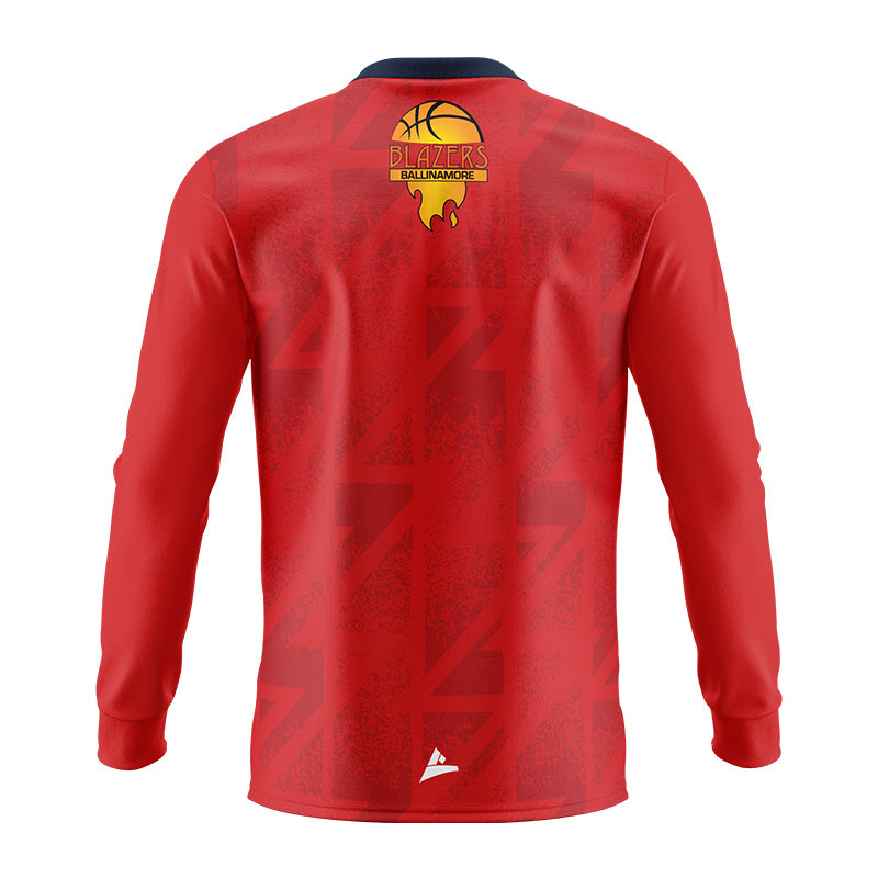 Ballinamore Blazers Kid's Red Long Sleeve Shooter Top