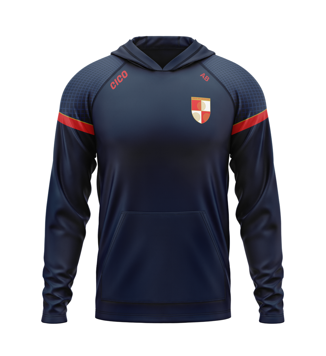 Ballinlough GFC navy club hoodie with crest