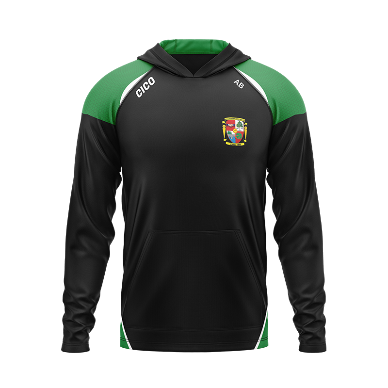 Ballyhaise Celtic FC black and emerald hoodie
