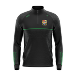 Ballyhaise Celtic FC black and emerald half zip