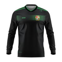 Ballyhaise Celtic FC black and emerald sub crewneck front