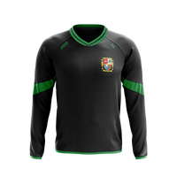 Ballyhaise Celtic FC black and emerald windcheater front