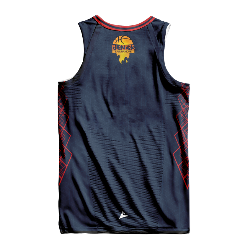 Ballinamore Blazers Unisex Basketball Jersey back