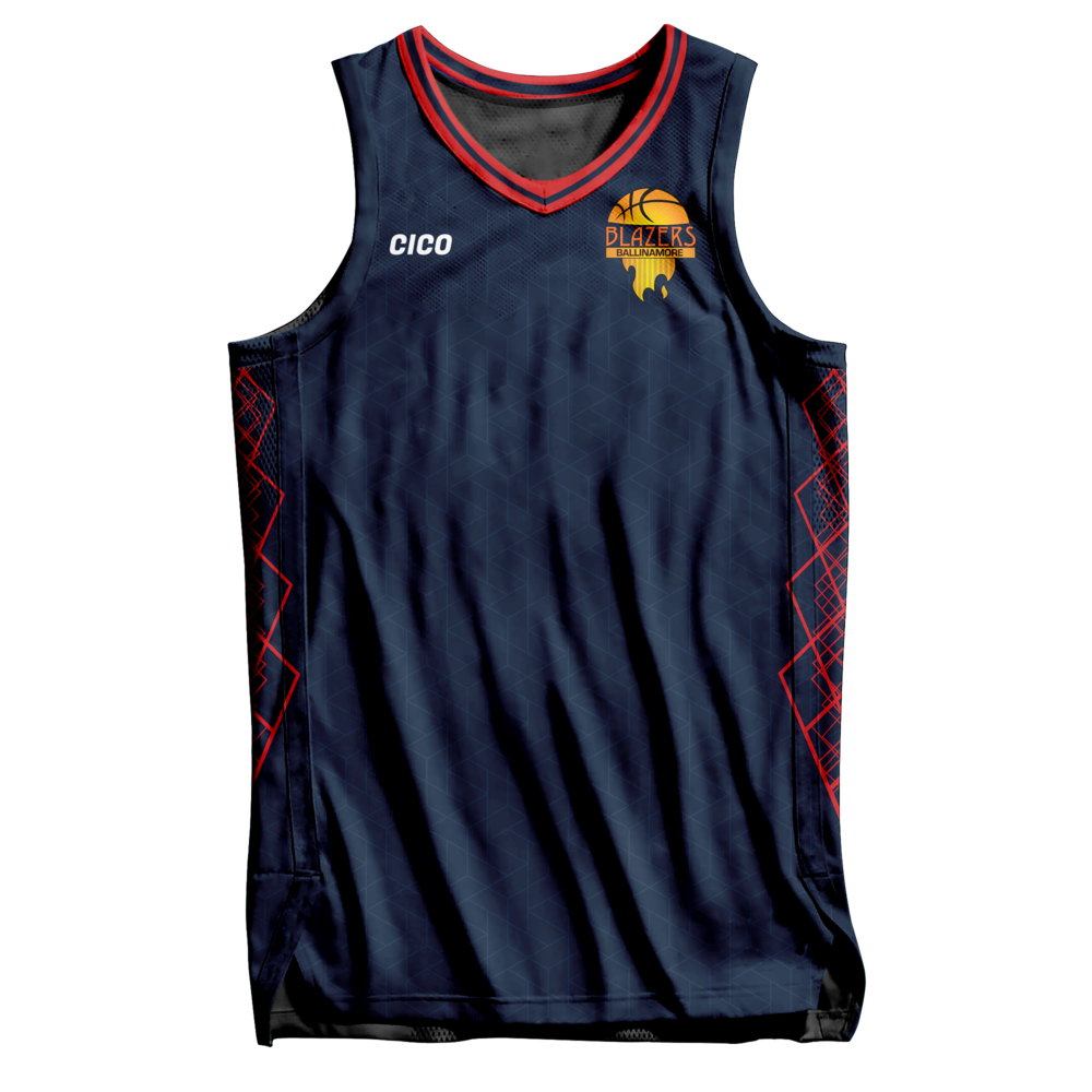 Ballinamore Blazers Unisex Basketball Jersey front