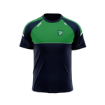 Moylagh GAA navy and green leisure t-shirt with club crest