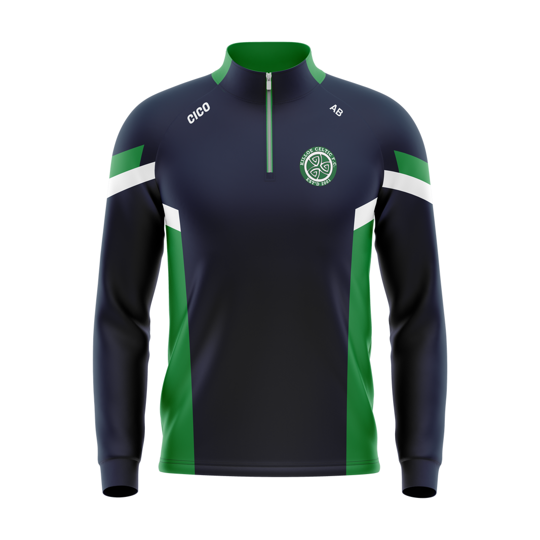 Killoe Celtic FC Kid's Navy Half Zip