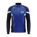 Oldcastle GAA & LGFA royal and navy half zip - front