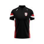Carrick Hurling Club black and red polo shirt with club crest