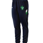 Moylagh GAA navy skinny track pants with green and white side panel and club crest