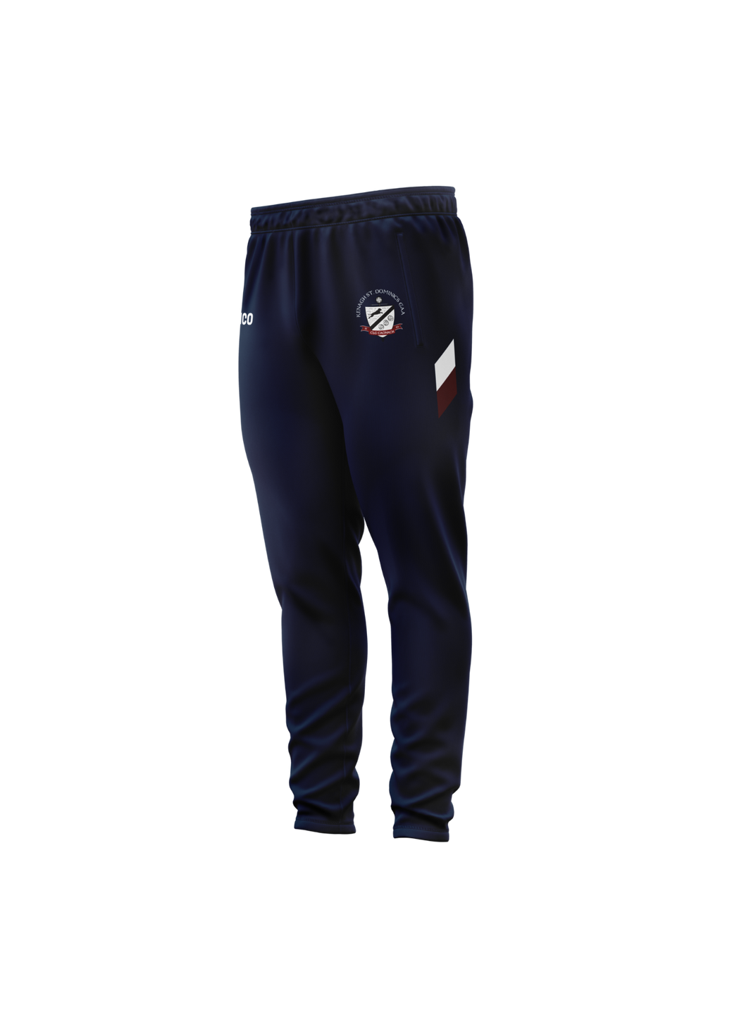 Kenagh St. Dominic's GAA navy skinnies with maroon and white detail and club crest - Cico Sports