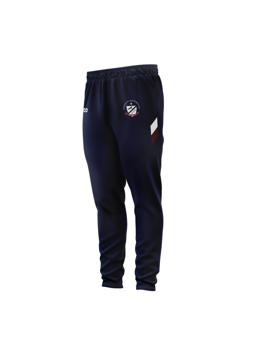 Kenagh St. Dominic's GAA navy skinnies with maroon and white detail and club crest - Cico Sports
