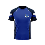 Oldcastle GAA & LGFA kid's royal and navy leisure t-shirt - front