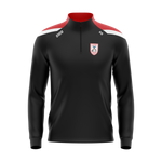 Carrick Hurling Club black and red half zip with club crest