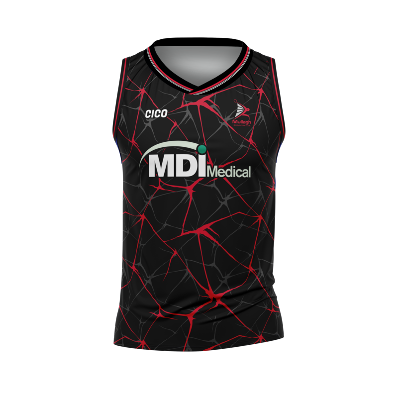 Mullagh Badminton Black Sleeveless Jersey