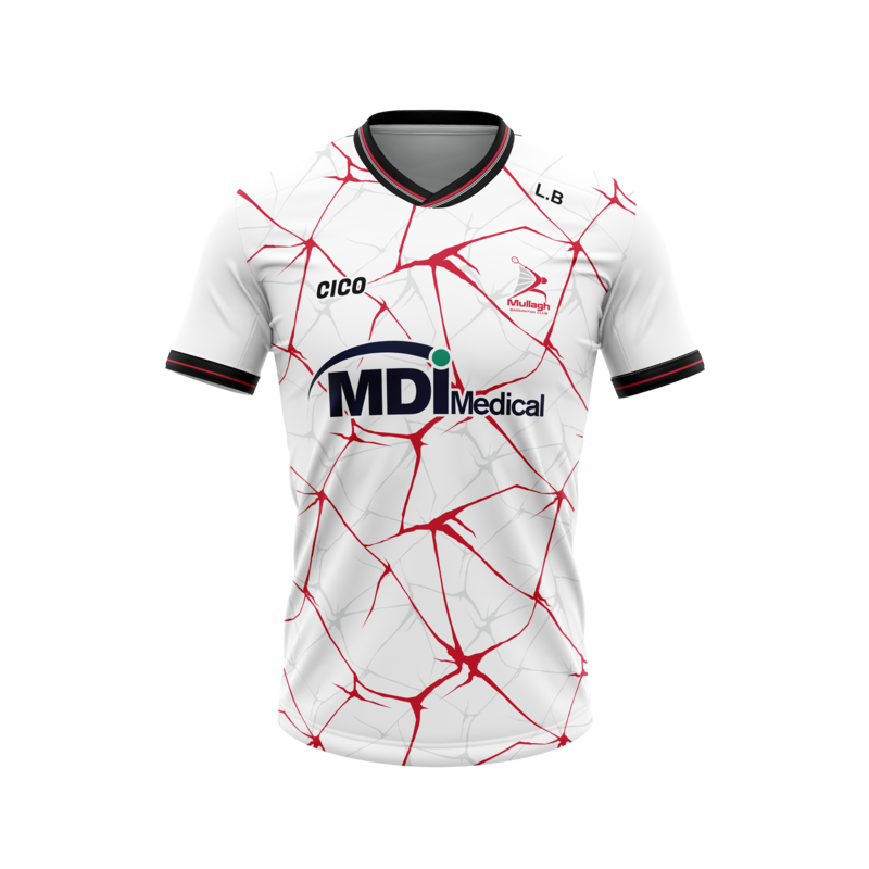Mullagh Badminton White Training Jersey