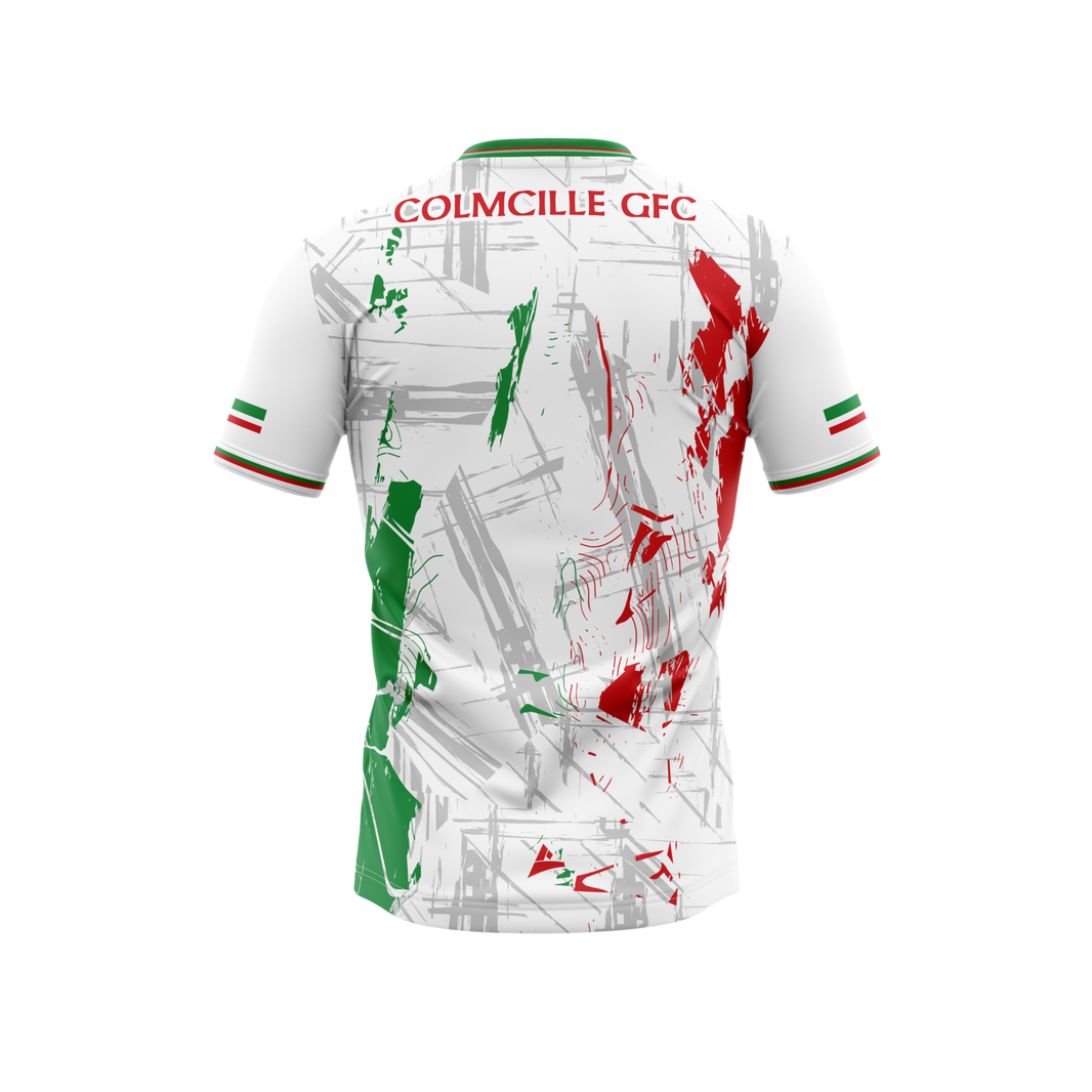 Colmcille GFC Unisex White Jersey back