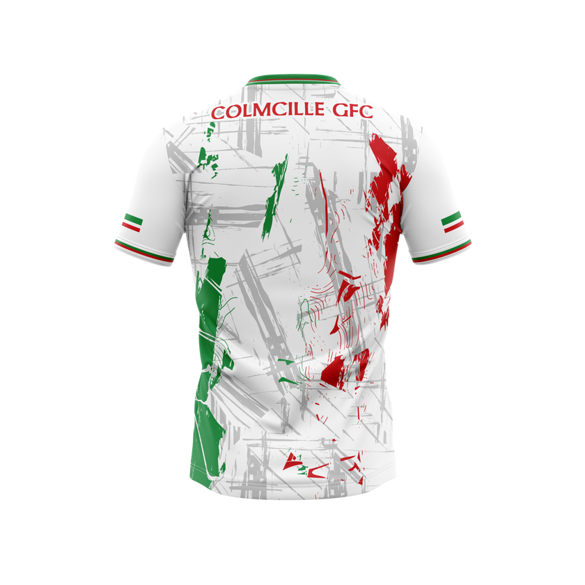 Colmcille GFC Unisex White Jersey back