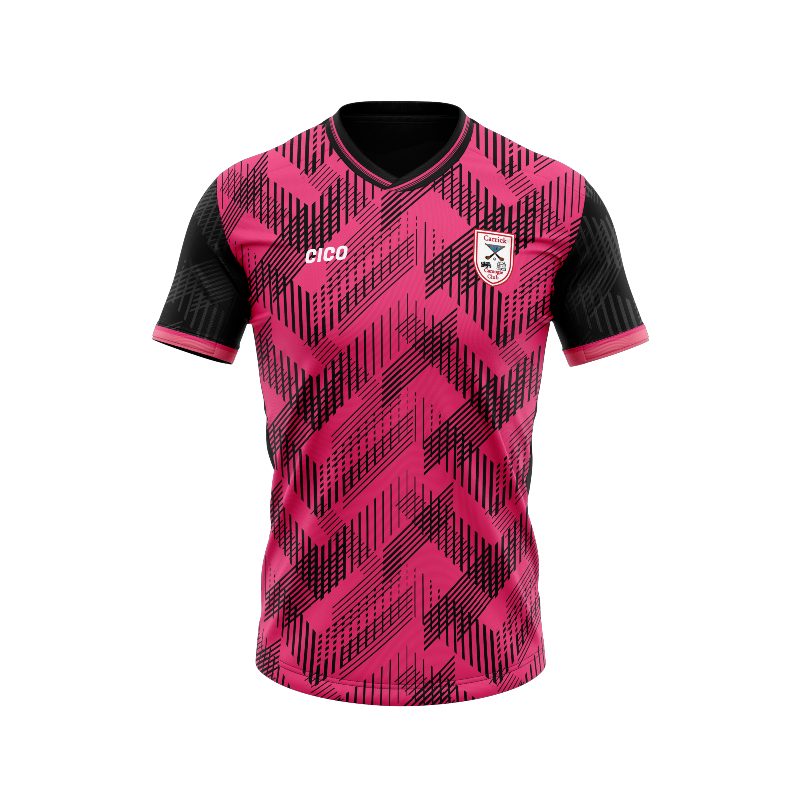 Carrick Camogie Club Kid's Pink Training Jersey