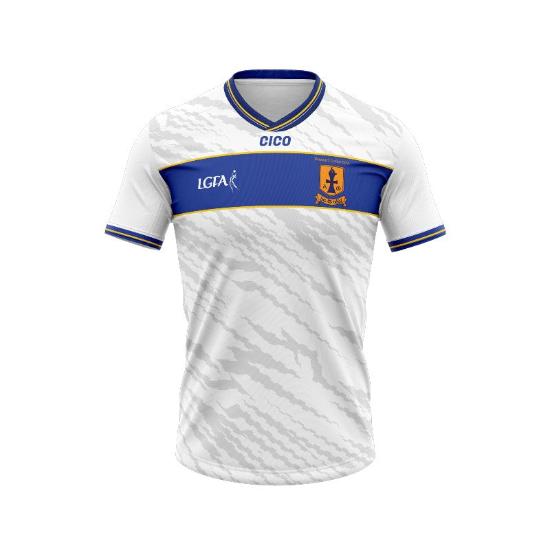 Dromard Ladies GAA Unisex White Training Jersey