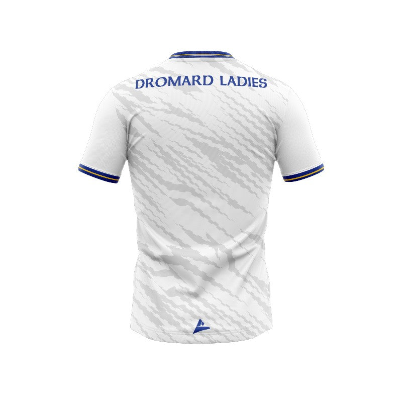 Dromard Ladies GAA Unisex White Training Jersey