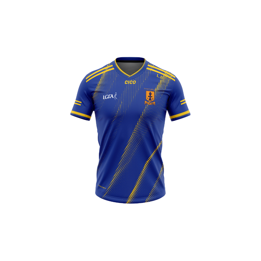 Dromard Ladies GAA Kid's Royal Training Jersey front