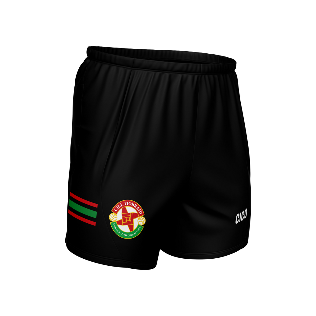 Kiltubrid GAA kid's black Gaelic shorts