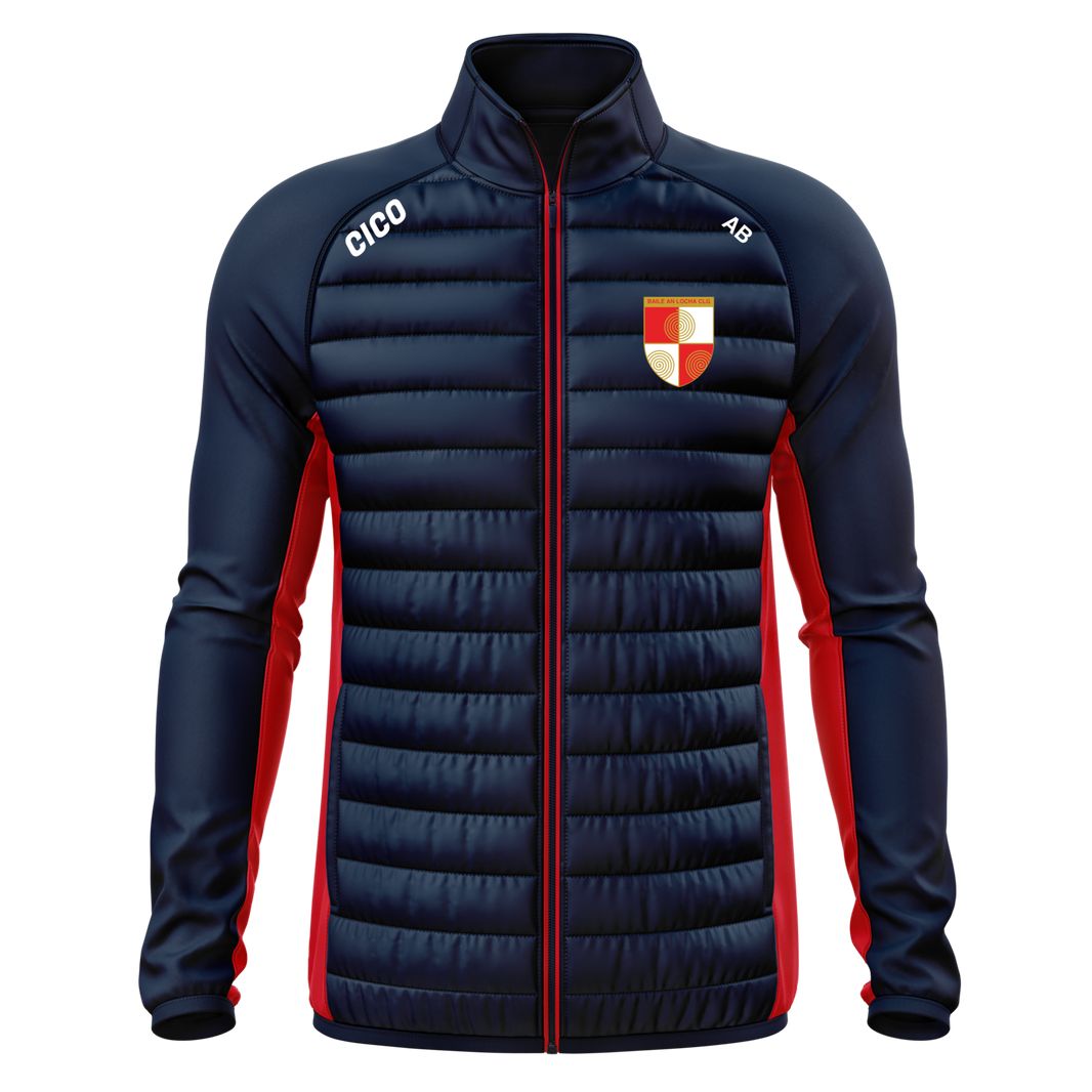 Ballinlough GFC navy and red hybrid jacket with crest