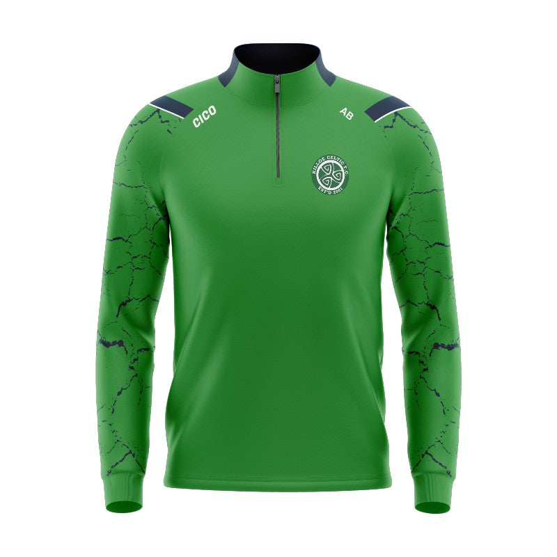 Killoe Celtic FC Kid's Green Half Zip