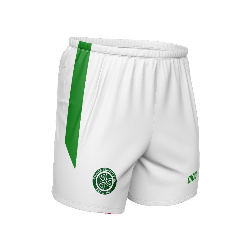 Killoe Celtic FC Kids White Soccer Shorts