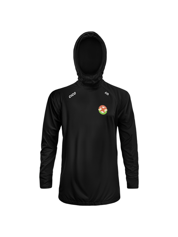 Kiltubrid GAA black snood hoodie