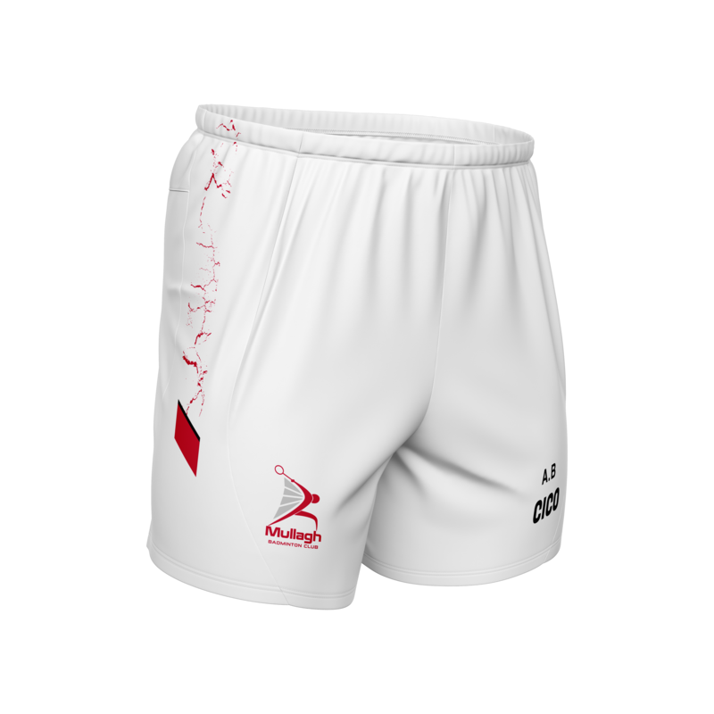 Mullagh Badminton Kid's White Leisure Shorts