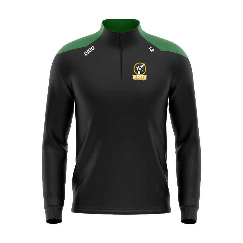 Meath Taekwondo Unisex Half Zip - Black & Green