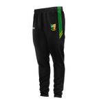 Mountnugent GAA kid's black skinnies with emerald and gold side panel and club crest