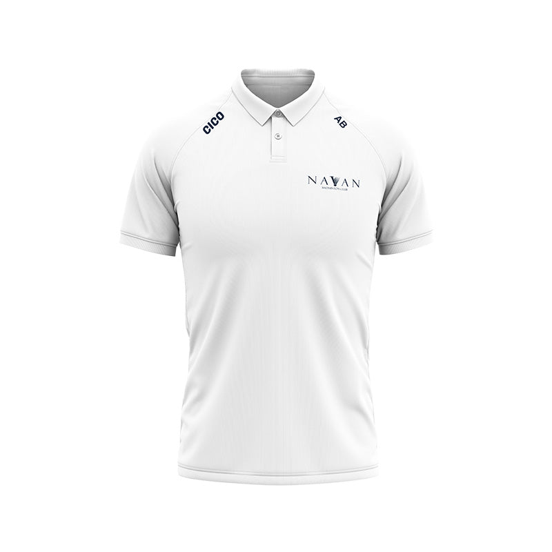 Navan Badminton Club White Kid's Polo Shirt