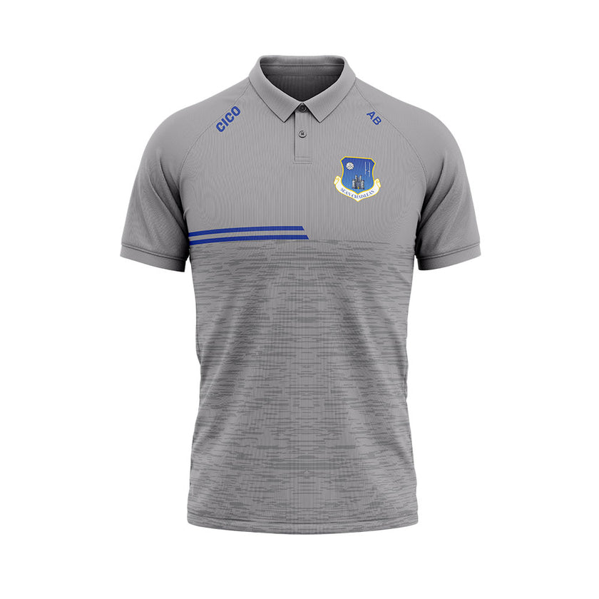 Oldcastle GAA & LGFA Kid's Silver Polo Shirt