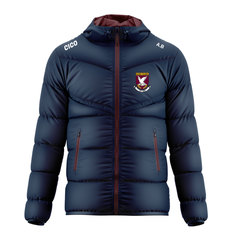 Mullinalaghta St Columba's GAA navy puffer jacket