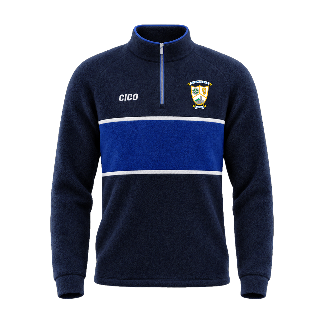 St Mary's GFC Granard Unisex Retro Fleece Half Zip