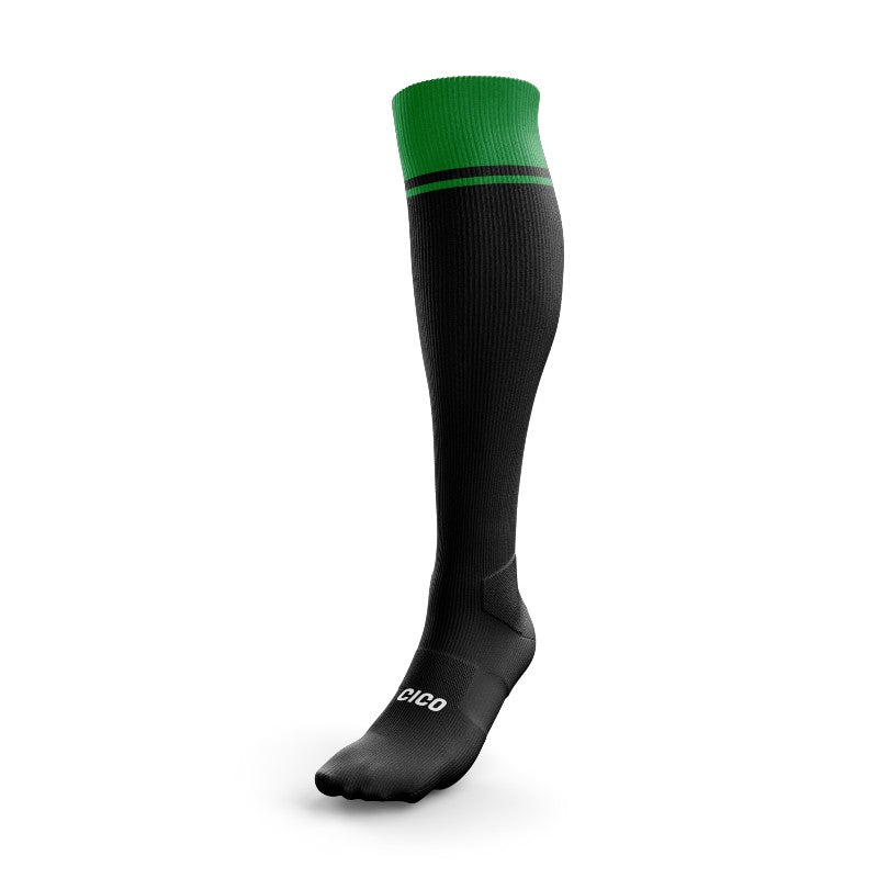 Rynn Rovers FC Custom Green-Black Long Socks