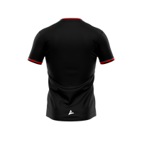 Carrick Hurling Club black and red training jersey back view