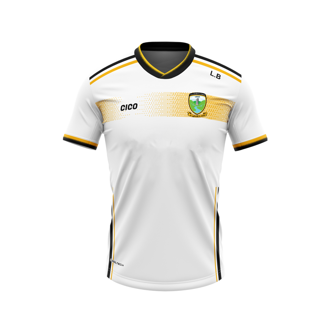 Bornacoola GAA Kid's Training Jersey (White) - Front