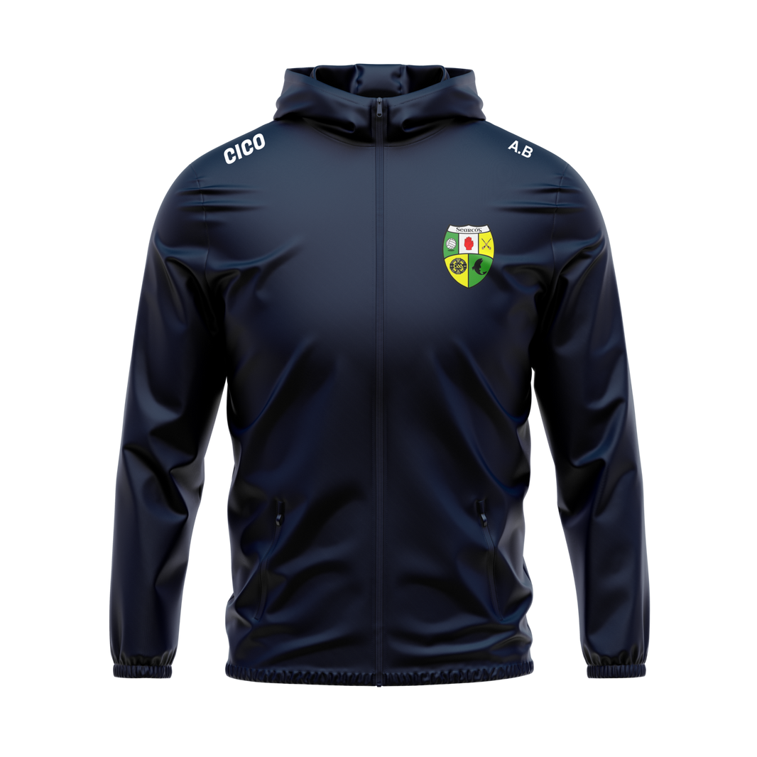 Shercock GAA & LGFA navy rain jacket with club crest - GAA clothing
