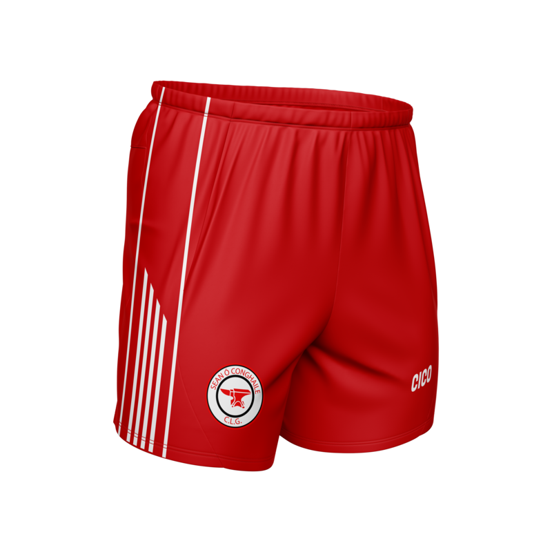 Sean Connolly's GAA and LGFA Kid's Red Gaelic Shorts