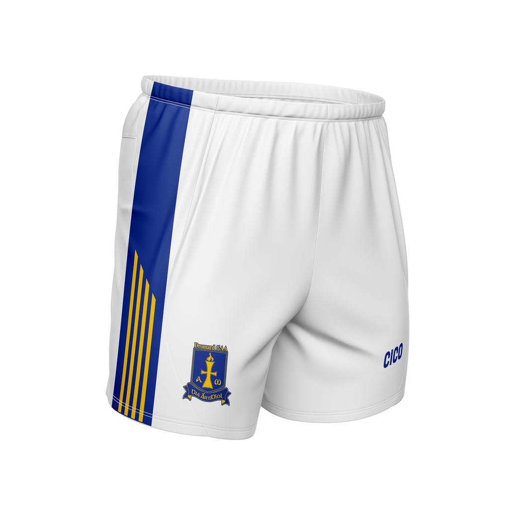 Dromard GAA White Gaelic Shorts