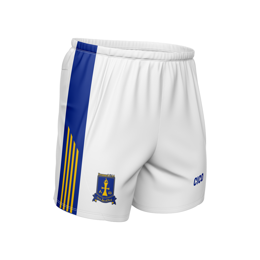 Dromard GAA White Gaelic Shorts