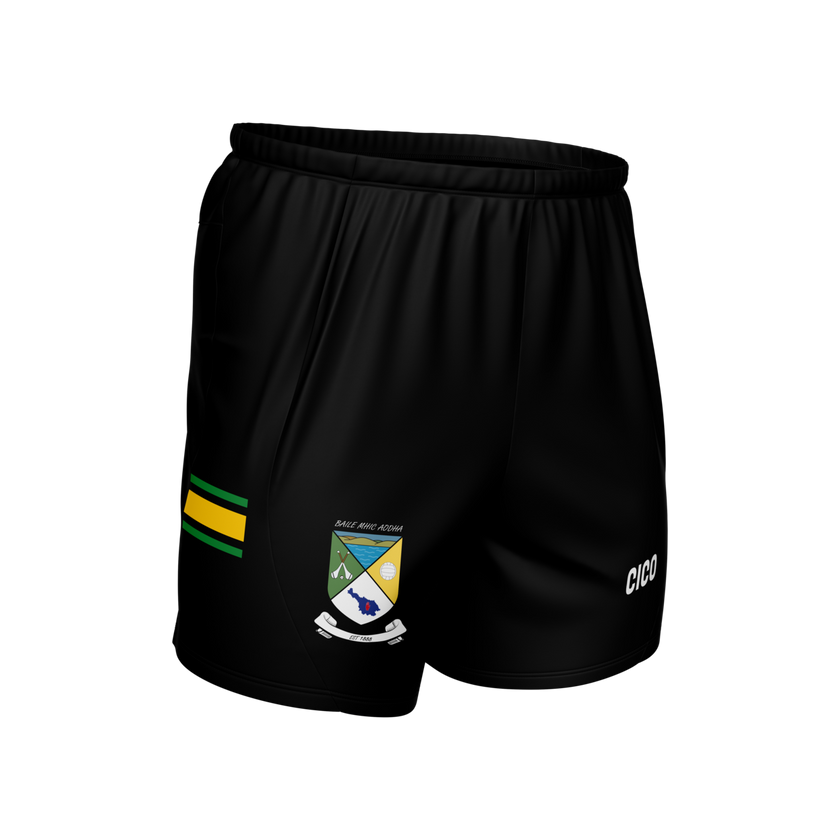 Ballymachugh GAA Kid's Black Gaelic Shorts