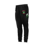 St Barrys GAA kid's black skinnies with emerald and white side stripe and club crest