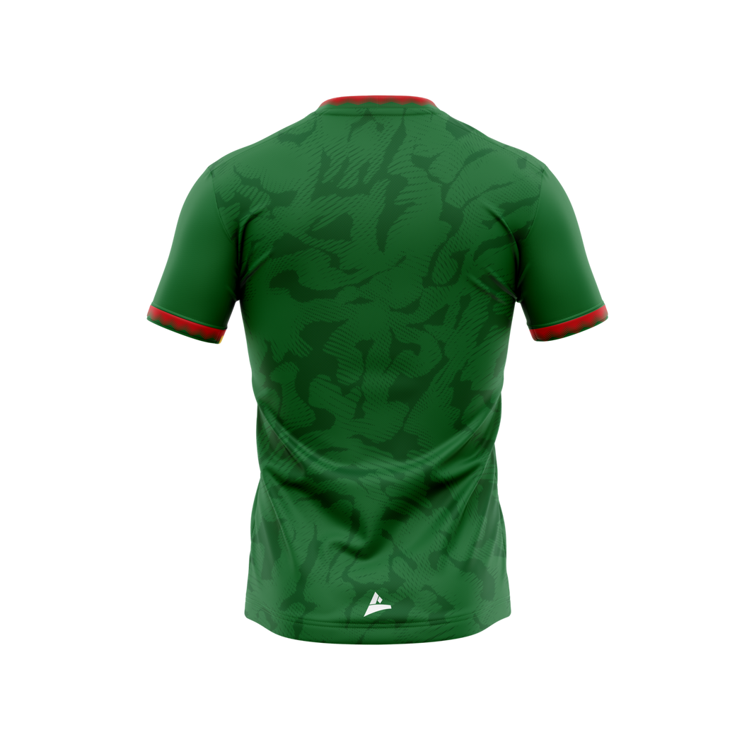 Kiltubrid GAA kid's green training jersey back